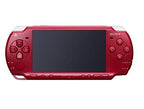 Sony Playstation Portable (PSP) 2000 Series Handheld Gaming Console System (Red) (Renewed)