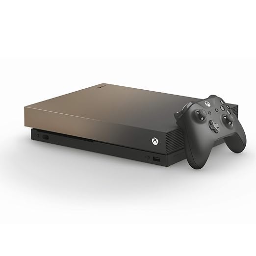 Microsoft Xbox One X 1TB Gold Rush Special Edition console Battlefield (Renewed)