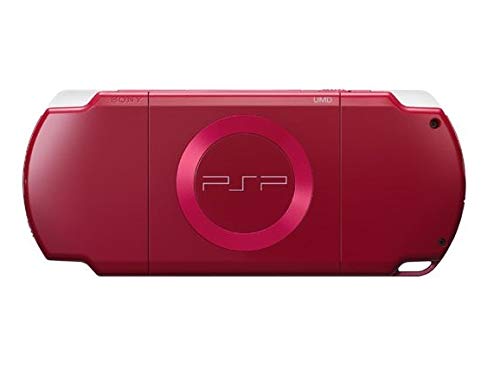 Sony Playstation Portable (PSP) 2000 Series Handheld Gaming Console System (Red) (Renewed)