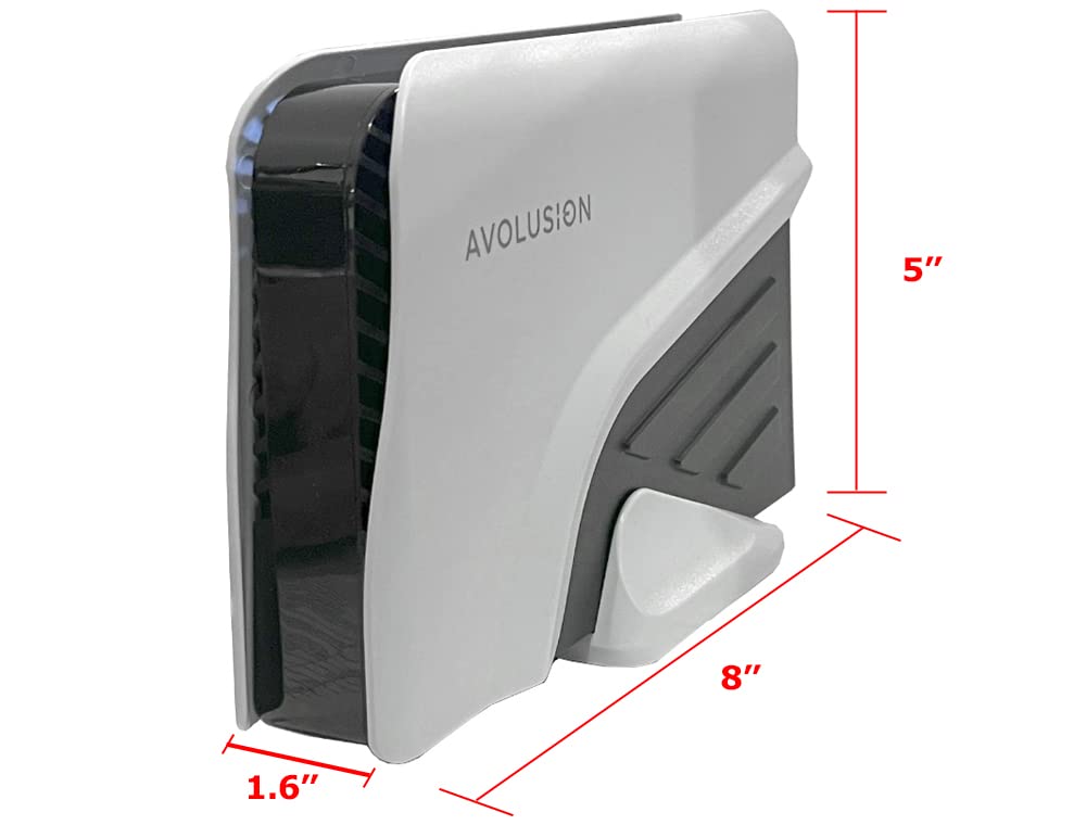 Avolusion PRO-Z Series 6TB USB 3.0 External Gaming Hard Drive for PS5/PS4 Game Console (White) - 2 Year Warranty (Renewed)