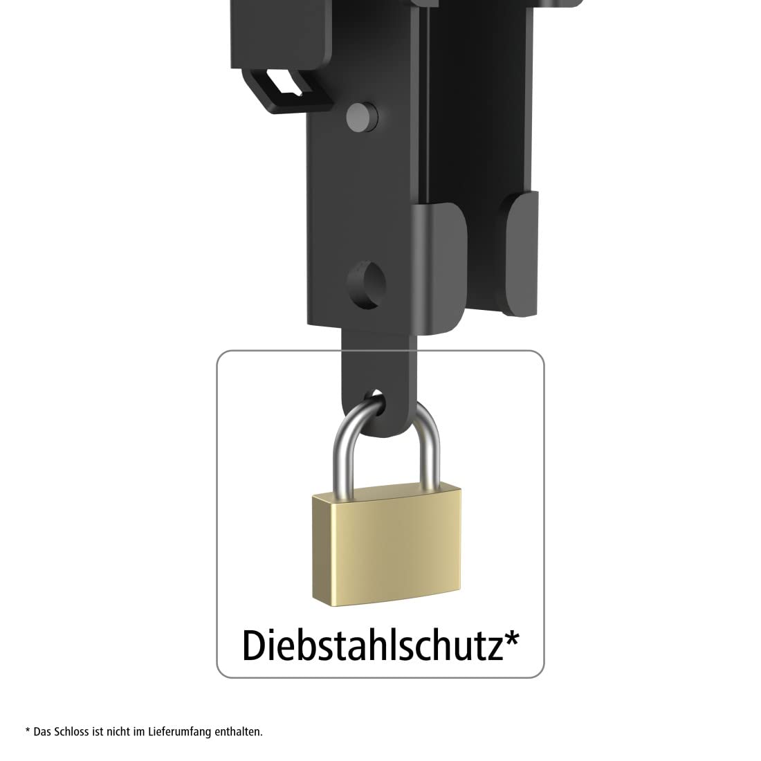 Hama Tilting TV wall mount, anti-theft device, 165 cm (65"), up to 50 kg