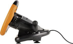 Speedlink DRIFT O.Z. Racing Wheel - USB Gaming Lenkrad fr PC, Schwarz-Orange (Kompatibel mit Windows XP - Pedale fr Gas & Bremse)