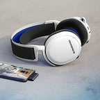 SteelSeries Arctis 7P+ Bluetooth Wireless Gaming Headset for PlayStation 4/5 - White