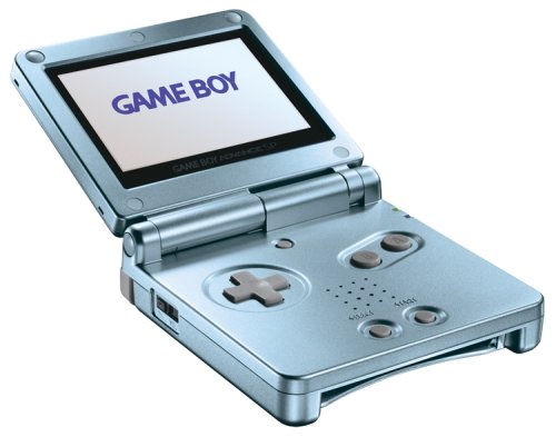 Nintendo Game Boy Advance SP Pearl Blue (Renewed) [video game]