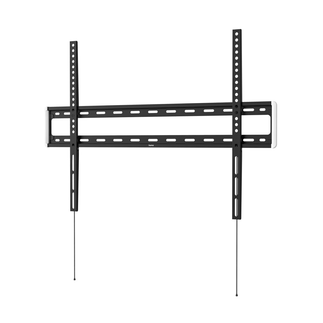 Hama Fixed TV Wall Mount for 10 Year Guarantee (Extra-Flat TV Wall Mount, 75 kg Max, Robust, for LCD/LED/OLED/Plasma Screens from 81 cm to 191 cm (32 to 75 "), VESA Max 400 x 400) Black