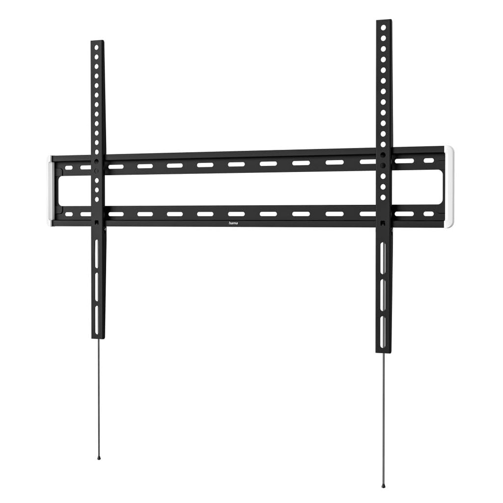 Hama Fixed TV Wall Mount for 10 Year Guarantee (Extra-Flat TV Wall Mount, 75 kg Max, Robust, for LCD/LED/OLED/Plasma Screens from 81 cm to 191 cm (32 to 75 "), VESA Max 400 x 400) Black