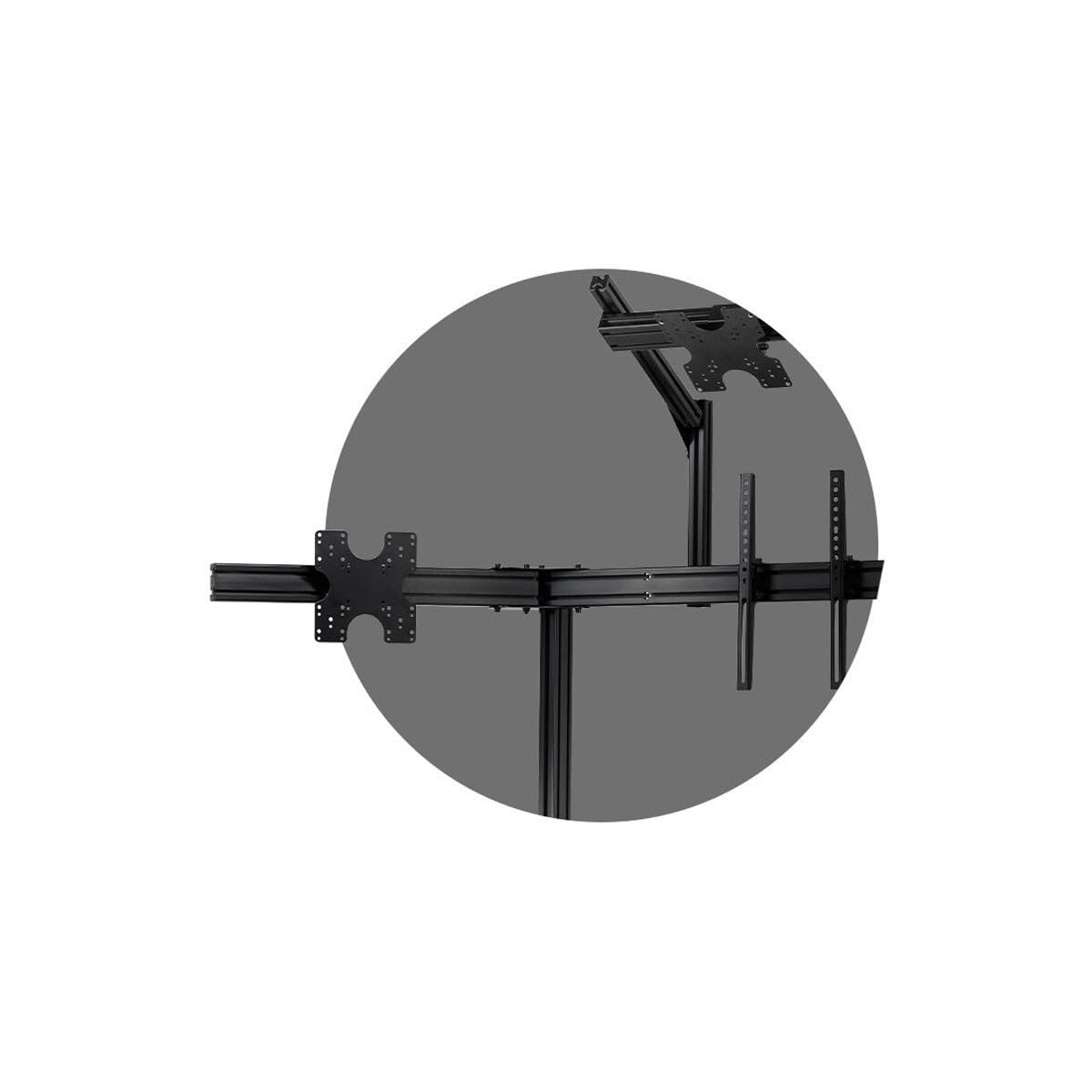 Next Level Racing Elite Free Standing Quad Monitor Stand - Black Edition (NLR-E037)