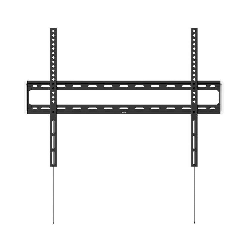 Hama Fixed TV Wall Mount for 10 Year Guarantee (Extra-Flat TV Wall Mount, 75 kg Max, Robust, for LCD/LED/OLED/Plasma Screens from 81 cm to 191 cm (32 to 75 "), VESA Max 400 x 400) Black