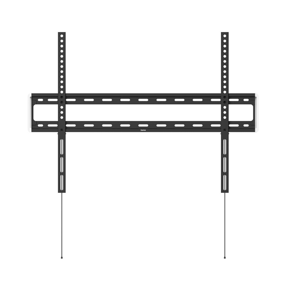 Hama Fixed TV Wall Mount for 10 Year Guarantee (Extra-Flat TV Wall Mount, 75 kg Max, Robust, for LCD/LED/OLED/Plasma Screens from 81 cm to 191 cm (32 to 75 "), VESA Max 400 x 400) Black