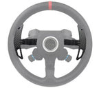 Latest Dual Perforated Leather Grip For Logitech G RS50 System; lightweight Real Carbon Fiber Compatible with Logitech G RS On Xbox Series X/S PS4/PS5 PC Wheel Hub (13 inch-Dual Perforated Leather)