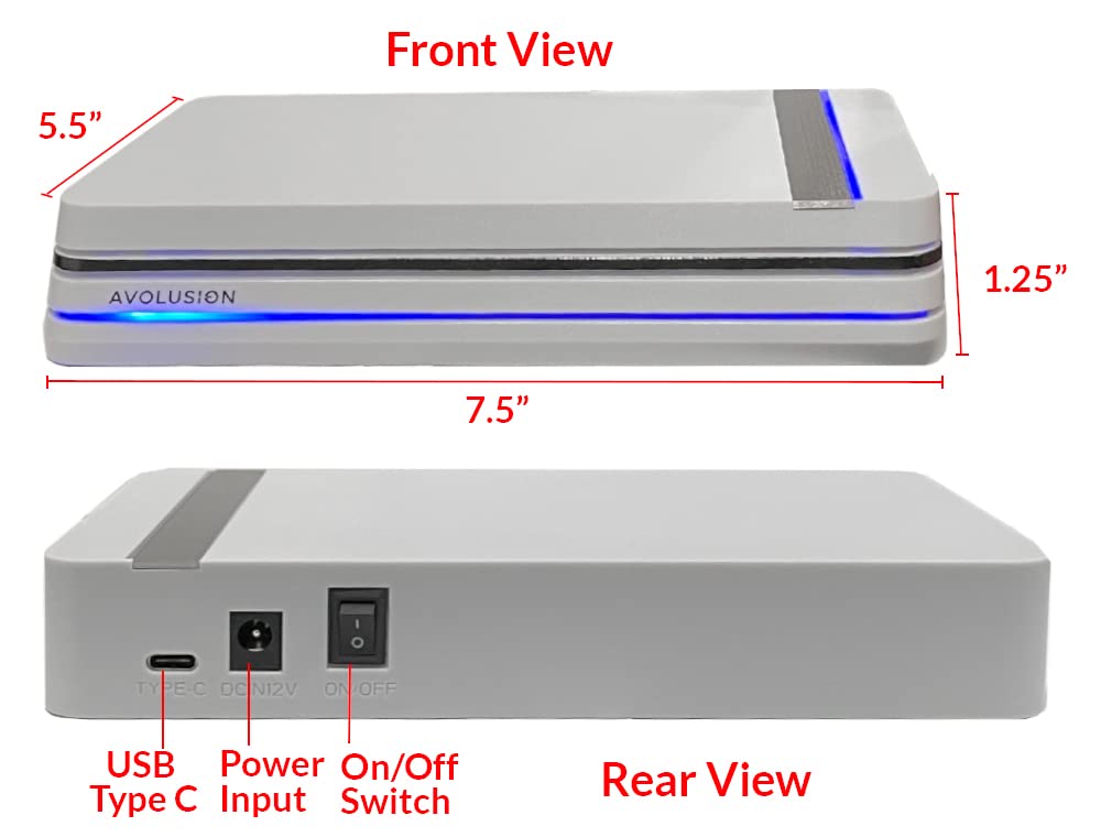 Avolusion PRO-X (White) 6TB USB 3.0 External Gaming Hard Drive for PS5 Game Console (Renewed)