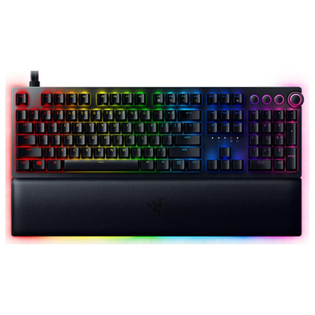 Razer Huntsman V2 Optical Gaming Keyboard: Fastest Linear Optical Switches w/Quick Keystrokes & 8000Hz Polling Rate - Doubleshot PBT Keycaps - Dedicated Media Keys & Dial - PUBG: Battleground Edition