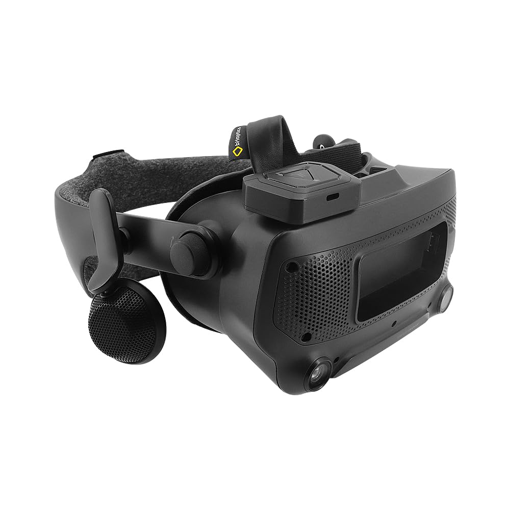 bHaptics TactVisor - Haptic Visor with 4 Vibration Motors for VR, Water-Resistant, Compatible with Meta Quest, Valve Index, Rift S