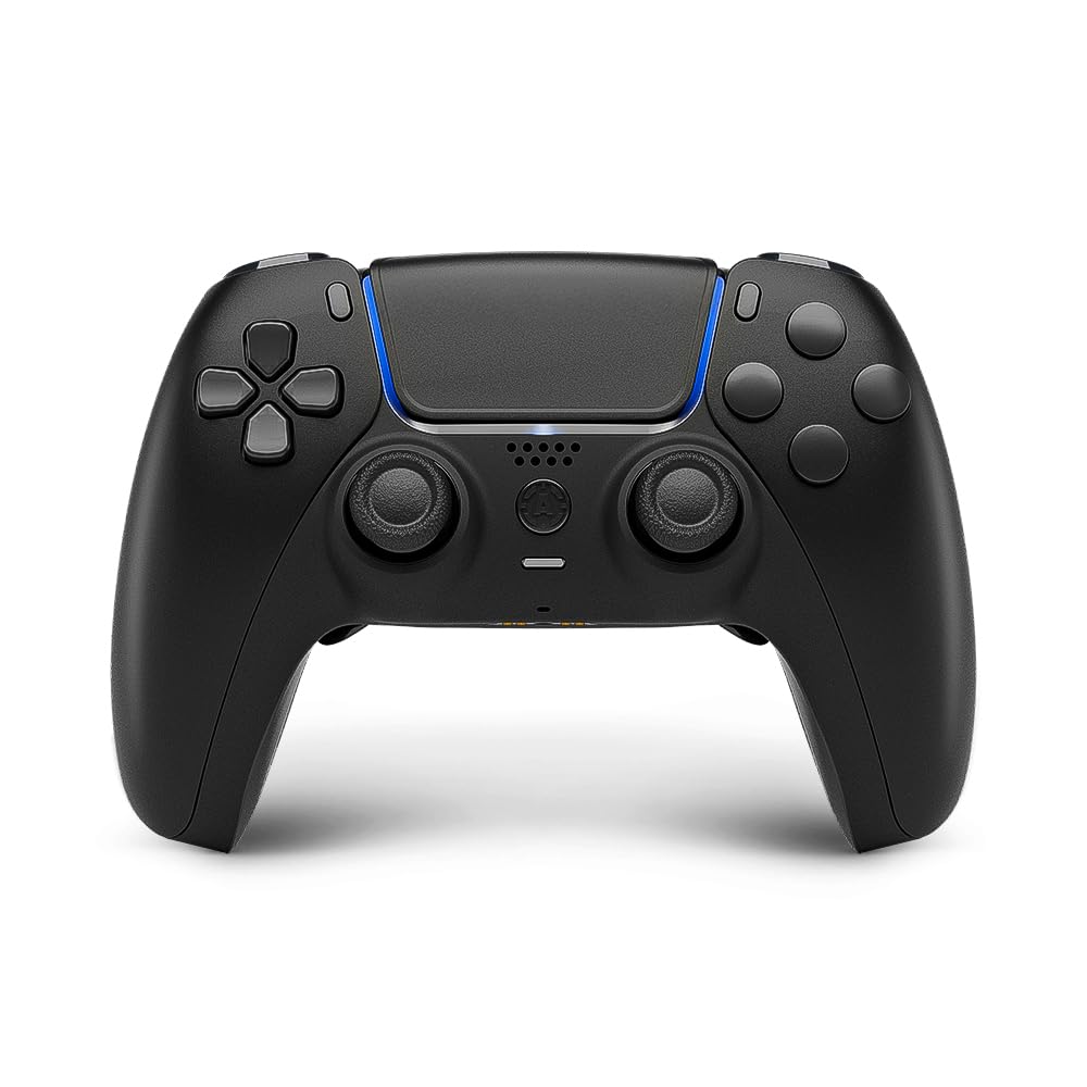 AimControllers Compatible with P-S5 Console & PC | Custommade Wireless Gaming Controller with 4 Back Remappable Paddles | Gaming Accessories Electronics- Black Matte