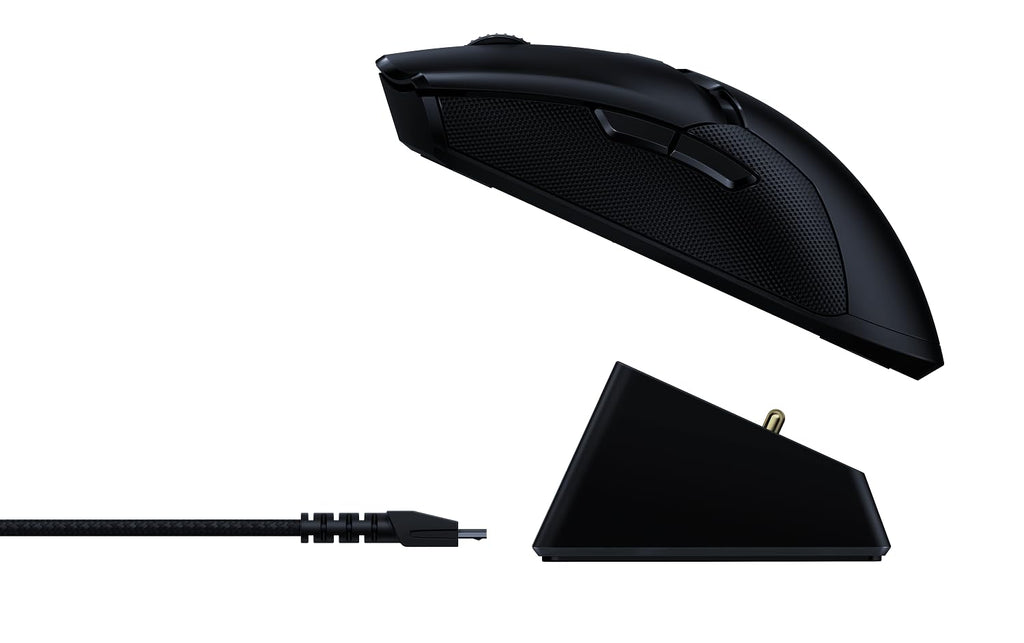 Razer Viper Ultimate with Charging Dock - Ambidextrous Esports Gaming Mouse Powered by HyperSpeed Wireless Technology (Focus+ 20K Optical Sensor, 74g Lightweight, RGB Chroma) Black
