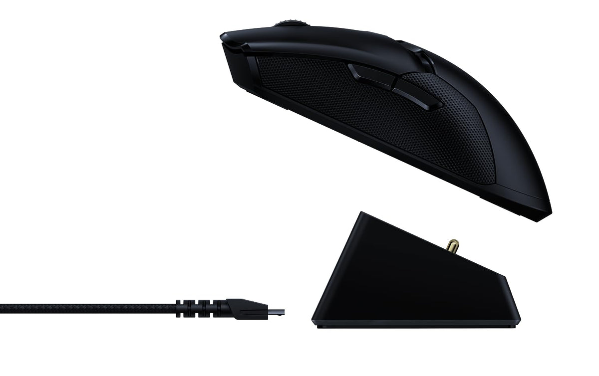 Razer Viper Ultimate with Charging Dock - Ambidextrous Esports Gaming Mouse Powered by HyperSpeed Wireless Technology (Focus+ 20K Optical Sensor, 74g Lightweight, RGB Chroma) Black
