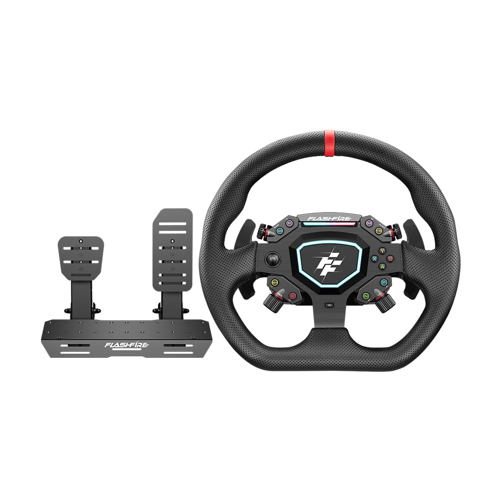 Flashfire BAHRAIN Steering Wheel 3.2 Nm Direct Drive & Pedals Bundle