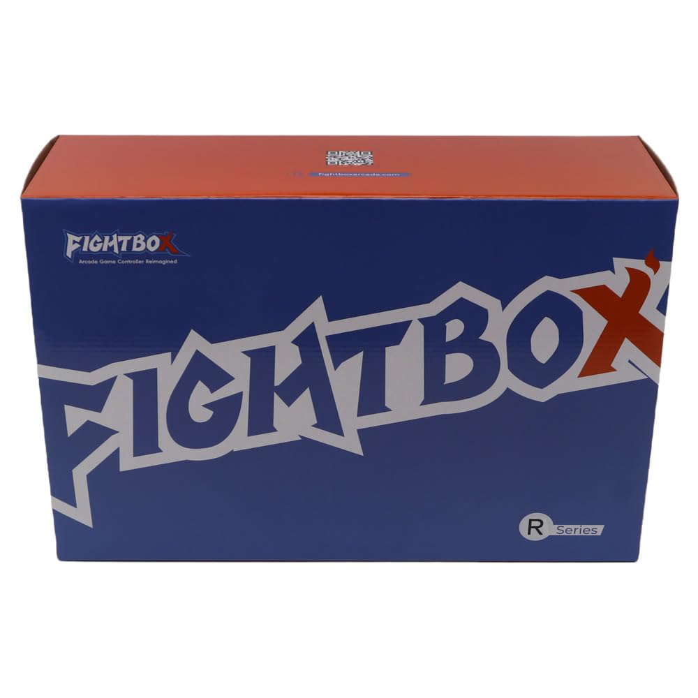 FightBox R10 Pro Arcade Fight Stick with 2-Inch Trackball and Spinner, Sanwa Joystick, Metal Case, USB Retro Gaming Controller for PC, MAME and RetroArch