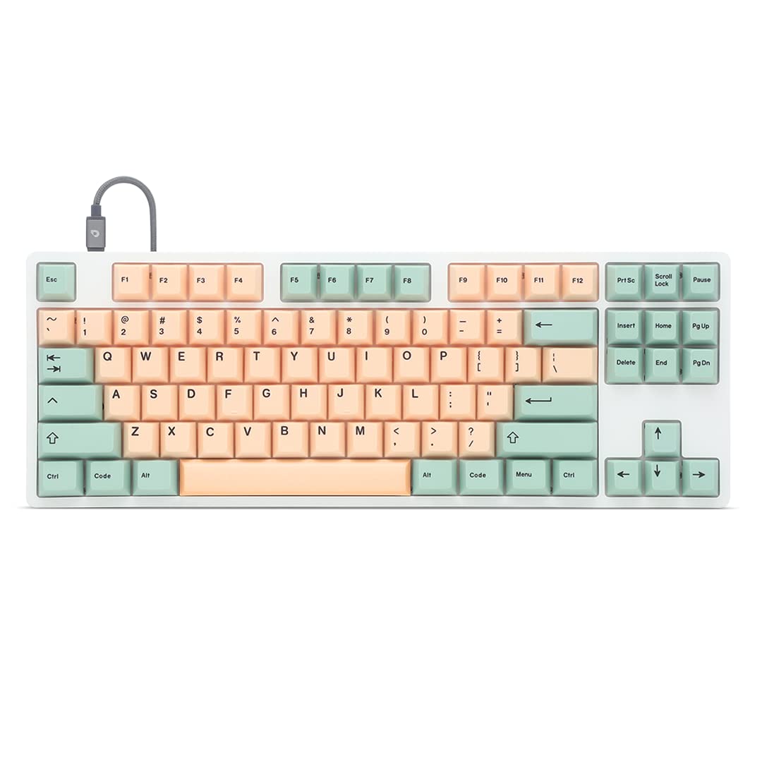 DROP Expression Series Akatsuki Indigo TKL Mechanical Keyboard - Gateron Yellow Linear Switches - PBT Double-Shot Keycaps - LED Backlight - Purple