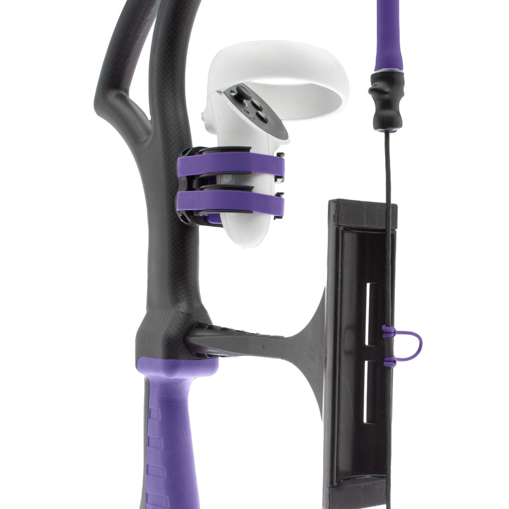 AccuBow VR Virtual Reality Hunting Universal Controller Mount - Compatible with Meta Quest, HTC Vive, Steam Valve Index