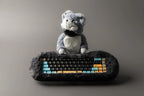 PETBRICK 65 2.4G Wireless Gaming Keyboard 65%, World's First Fluffy, Pettable Custom Mechanical Leaf Spring Keyboard, Switch Between Two Styles Any Time, Odd Eye
