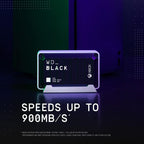 WD_BLACK 2TB D30 Game SSD - Portable External Drive, Compatible with Xbox and PC, Up to 900MB/s - WDBAMF0020BBW-WESN
