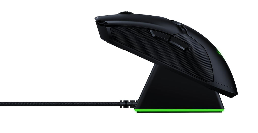 Razer Viper Ultimate with Charging Dock - Ambidextrous Esports Gaming Mouse Powered by HyperSpeed Wireless Technology (Focus+ 20K Optical Sensor, 74g Lightweight, RGB Chroma) Black