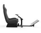 Sim Racing Cockpit with Seat | Compatible with G29 G920 G923 T248X T248 T300RS TX F458 T500RS| Easy to Install Racing Wheel Stand for PS5, Xbox, PC Gaming (Black/Grey)