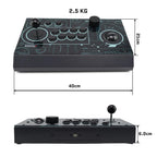 FightBox R10 Pro Arcade Fight Stick with 2-Inch Trackball and Spinner, Sanwa Joystick, Metal Case, USB Retro Gaming Controller for PC, MAME and RetroArch