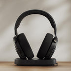 Fractal Design Scape Dark - Wireless PC Gaming Headset - Detachable Flip-to-Mute Microphone with Noise Cancellation - Battery Life Up to 40 Hours - Configurable Ambient Lighting - Black