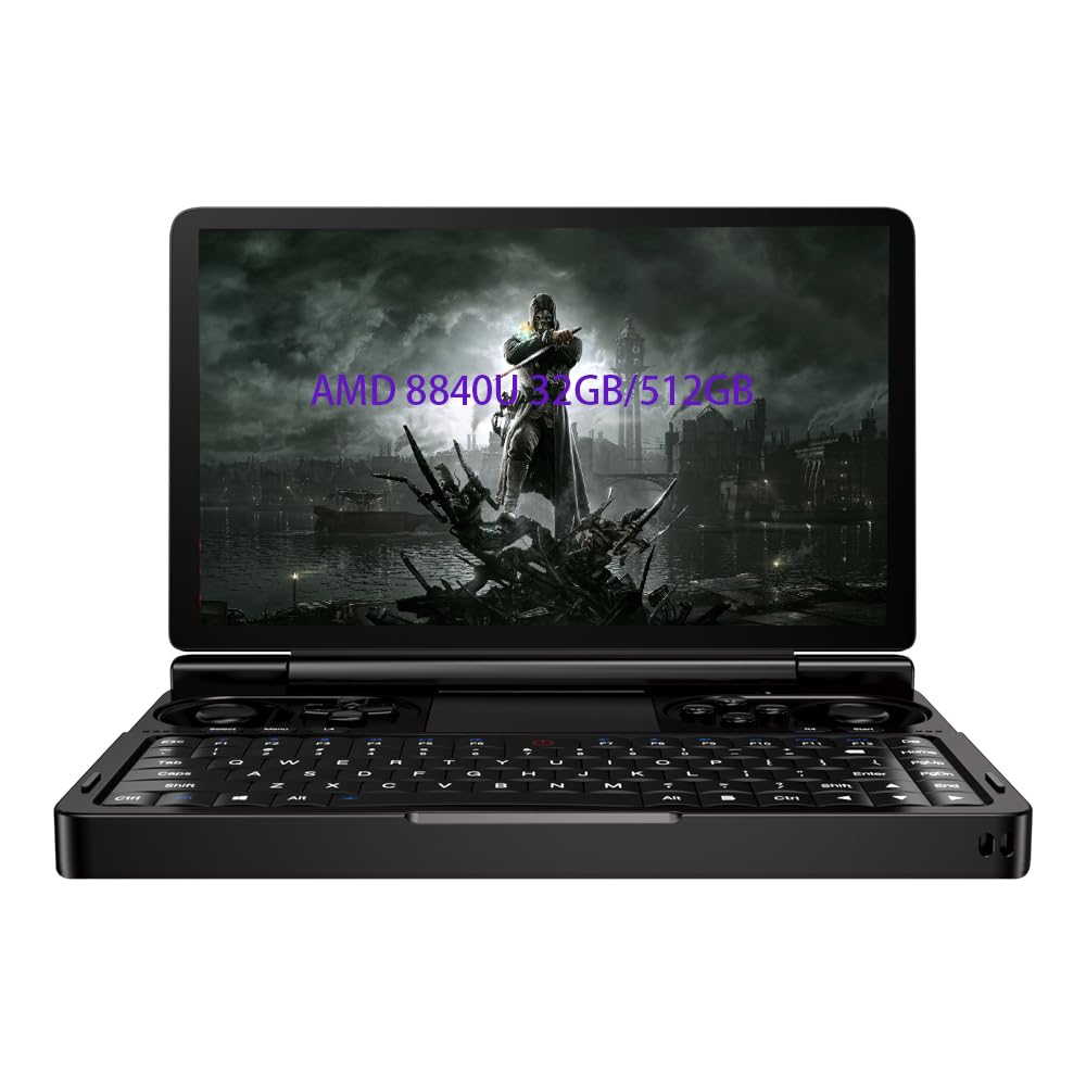 GPD WIN Mini 2025 Handheld Game Console, 7" Touchscreen Gaming PC Mini Laptop Gamepad UMPC Win11 [AMD Ryzen AI 9 HX 370 32GB RAM/2TB M.2 NVMe SSD]