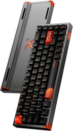 Defender 68 PC Gaming Keyboard Wired, 0.01mm Precision Magnetic Switch Hot Swappable, PBT Keycaps, RGB, 128K Polling Rate, IP57, Full Aluminum CNC Housing, Compatible with Mac(White)