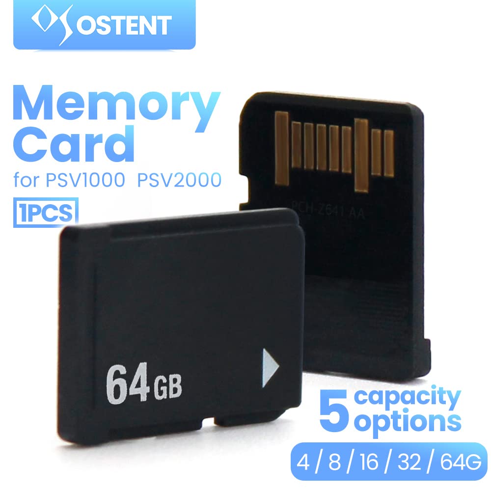 OSTENT 64GB Memory Card Stick Storage for Sony PS Vita PSV 1000/2000 PCH-1000/PCH-2000 Console PCH-Z641