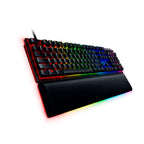 Razer Huntsman V2 Optical Gaming Keyboard: Fastest Linear Optical Switches w/Quick Keystrokes & 8000Hz Polling Rate - Doubleshot PBT Keycaps - Dedicated Media Keys & Dial - PUBG: Battleground Edition