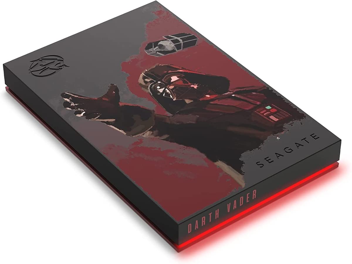 Seagate God of War Ragnarök Limited Edition Game Drive 2TB External Hard Drive - USB 3.0, ICY Blue LED Lighting, Officially-Licensed for PlayStation Consoles (STLV2000100)
