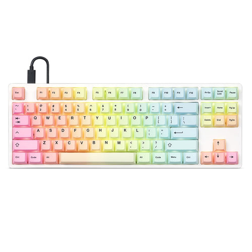 DROP Expression Series Akatsuki Indigo TKL Mechanical Keyboard - Gateron Yellow Linear Switches - PBT Double-Shot Keycaps - LED Backlight - Purple
