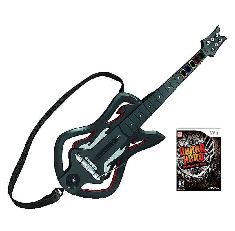 Crownrock Enterprises Authentic Legends of Rock Wii Guitar Bundle - Gibson Controller + Game (Renewed)