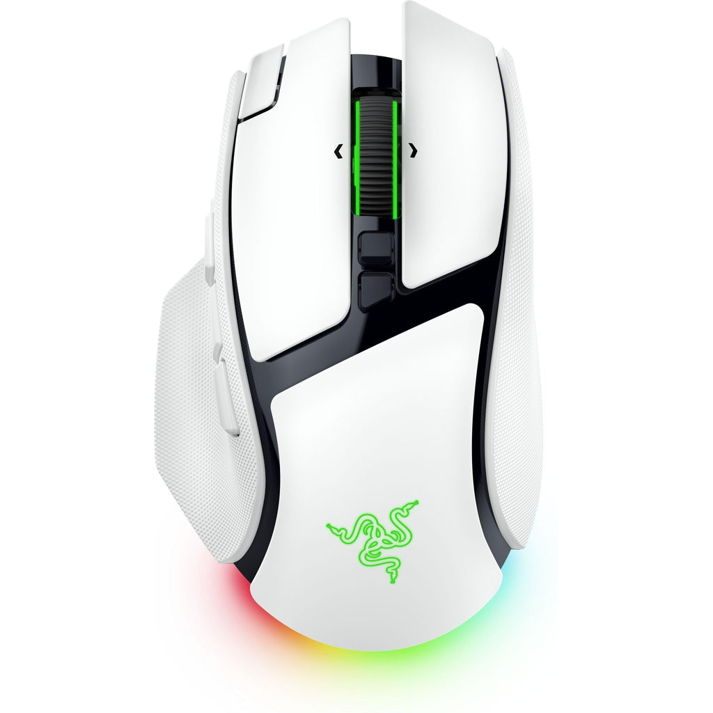 Razer Basilisk V4 Pro Wireless Gaming Mouse, 200 Hr Battery Life, White