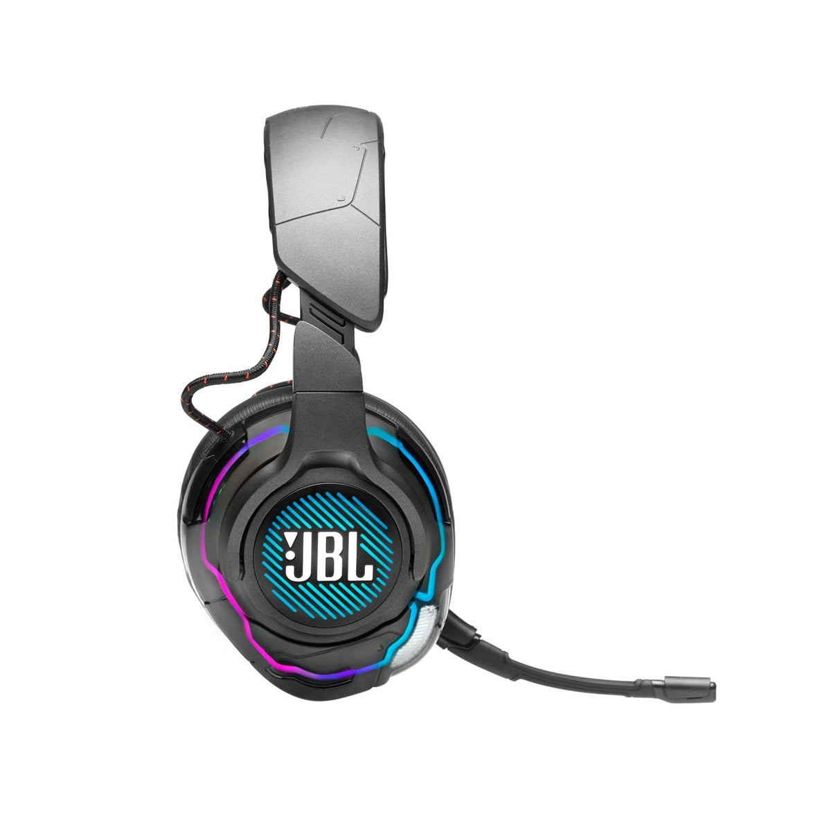JBL Quantum One RGB Wired Over Ear Noise Cancelling Gaming Headset - Black (Renewed)