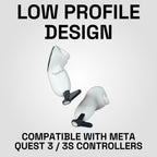 Magnetic Gun Stock for Quest 3, 3S & with Silicone Grips - Magnetic VR Gun Stock - with Basic Sling - VR Accessory for Shooting Games - OneStock Magnetic