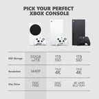 Xbox Series S 1TB SSD Console Robot White - Includes Wireless Controller - Up to 120 frames per second - 10GB RAM - 1TB SSD Storage - Experience high dynamic range Velocity Architecture (Renewed)