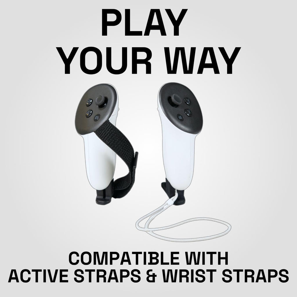 Magnetic Gun Stock for Quest 3, 3S & with Silicone Grips - Magnetic VR Gun Stock - with Basic Sling - VR Accessory for Shooting Games - OneStock Magnetic