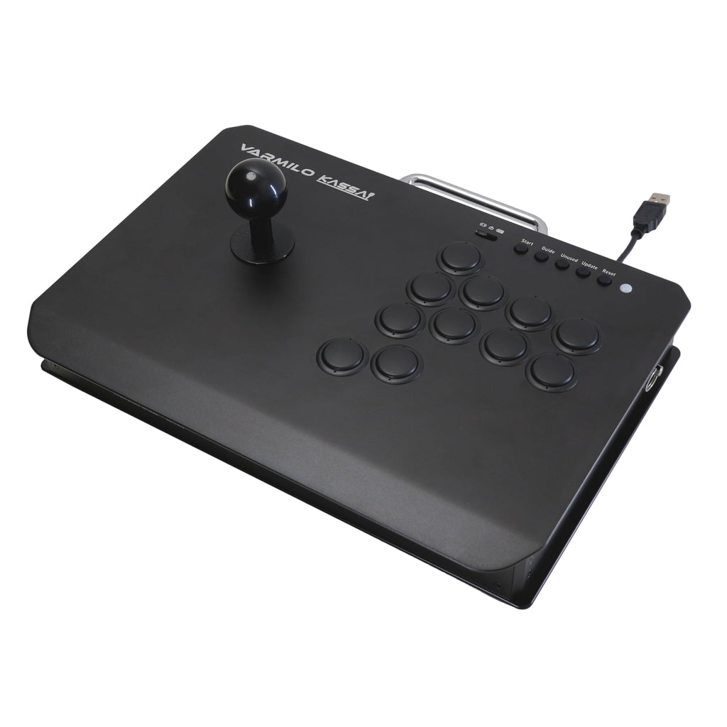 VARMILOARCADE Kassai Arcade Fight Stick Rapid Trigger Tournament Grade Controller for Fighting Games Two Versions Standard PC Only or Pro Compatible with PC PS4 PS5 Switch1 Switch2 (Sakura, Standard (PC))