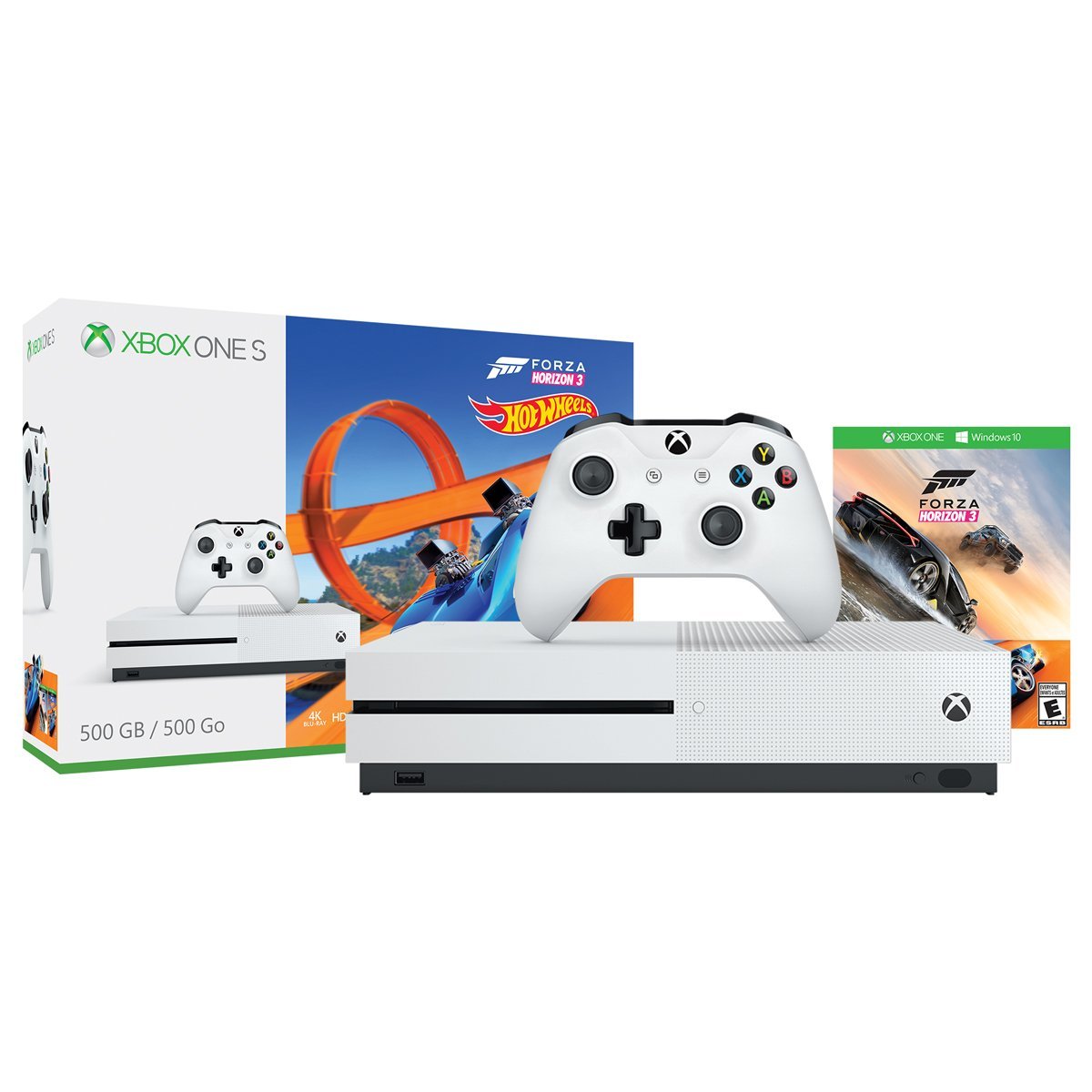 Xbox One S 500GB Console - Forza Horizon 3 Hot Wheels Bundle [Discontinued] (Renewed)