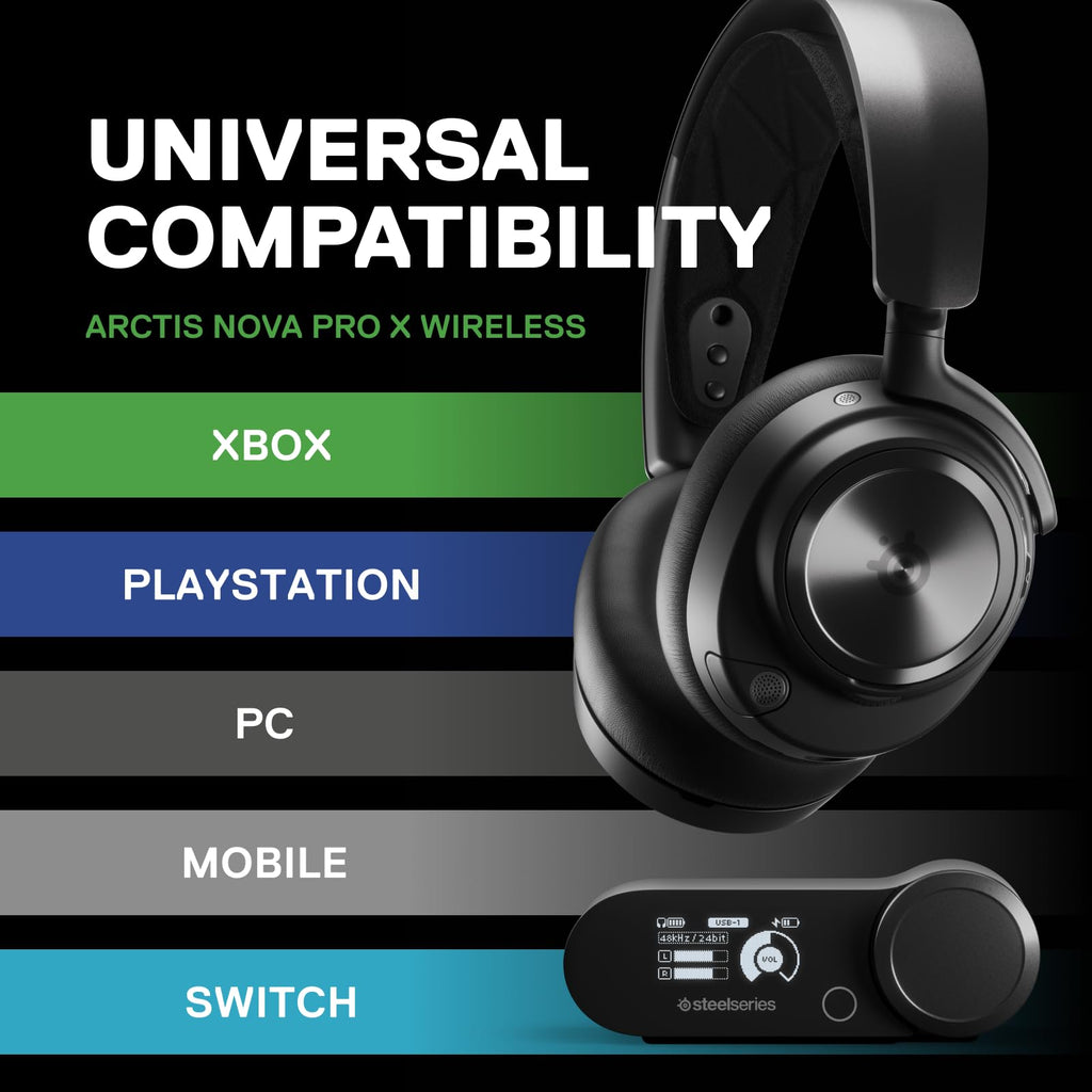 SteelSeries Arctis Nova Pro Wireless Multi-System Gaming Headset - Black
