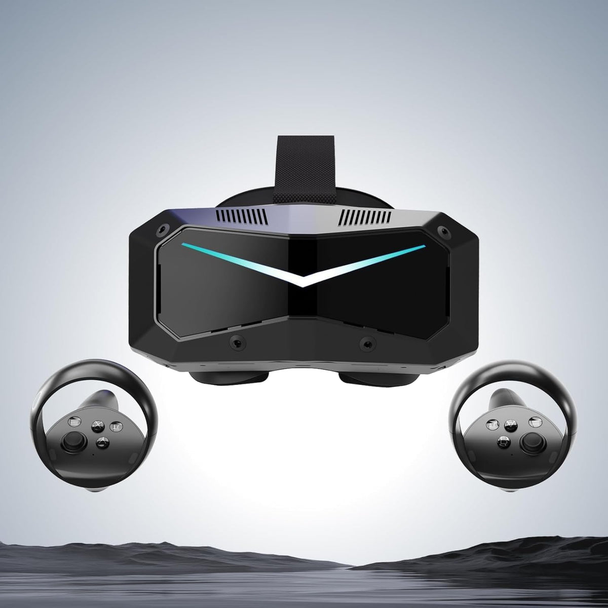 Pimax Crystal Super VR Headset | Full Payment Version 3840x3840 per Eye Ultrawide 140° FOV Eye- Tracking Ultra-Sharp for Flight & Racing Simulators & Gaming (CS-ultrawide)