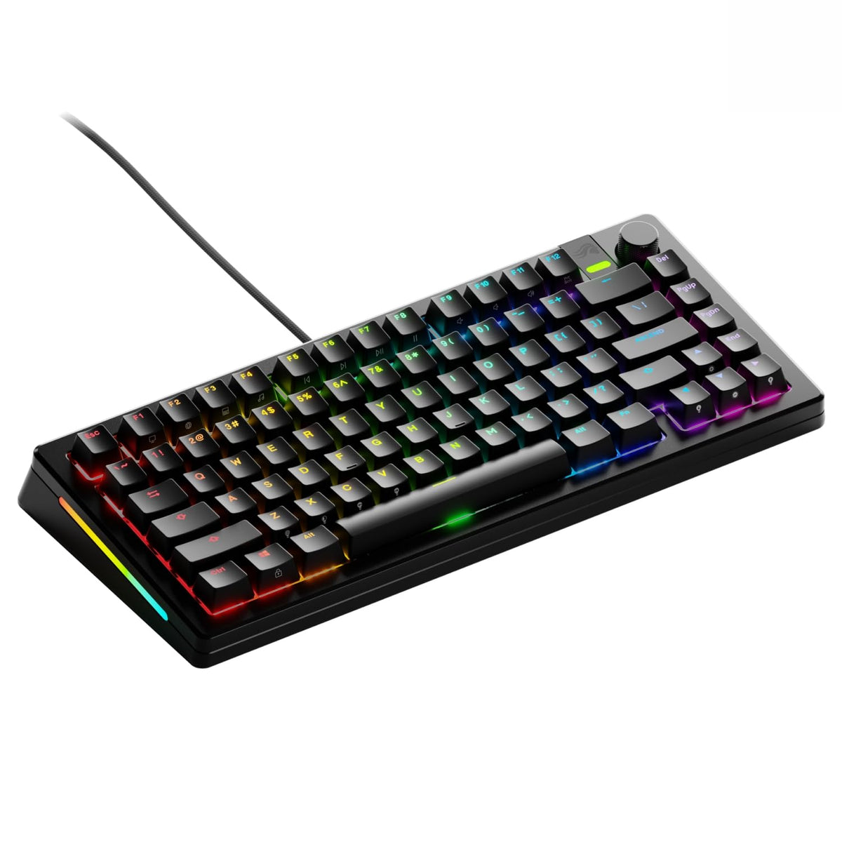GLORIOUS Gaming GMMK 3 PRO: Mechanical Keyboard, TKL 75%, Aluminum housing and Seal System, MX switches with hot swap, Sound Absorbing Foam, Personalized Overlays, USA QWERTY - Silver
