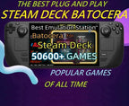 512GB Retro Game Card for Steam Deck - 50600+ Plug and Play Video Games, Included Emulator Console, Batocera 39 Game System Compatible