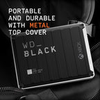 WD_BLACK 5TB P10 Game Drive for Xbox - 1-Month Xbox Game Pass, Portable External Hard Drive for On-The-Go Access To Your Xbox Game library - WDBA5G0050BBK-WESN