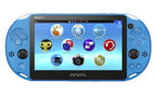 Sony Playstation Vita Wi-Fi 2000 Series with AC Adapter and Silicon Joystick Covers (Aqua Blue) (Renewed)
